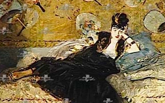 Nina de Callias, tableau de Manet : La Dame aux Éventails.